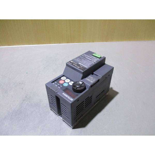 中古 MITSUBISHI INVERTER FR-E720-0.2K インバータ 200V(LAG...