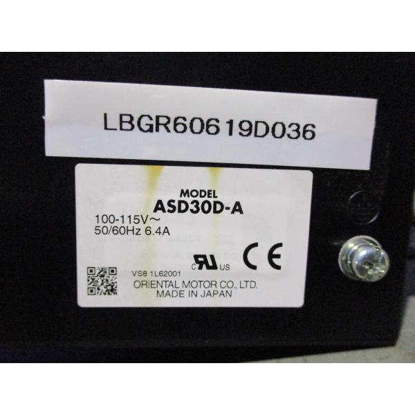 中古ORIENTAL MOTOR stepper driver ASD30D-A(LBGR60619...