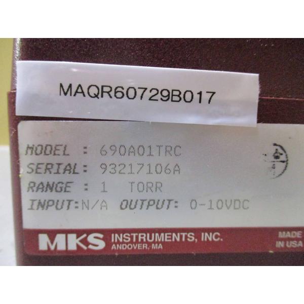 中古 MKS BARATRON 690A01TRC Absolute Capacitance Man...