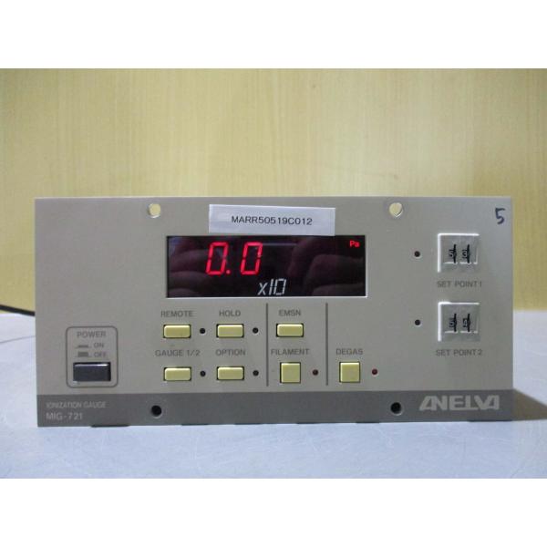 中古 ANELVA IONIZATION GAUGE MIG-721 電離真空計 通電OK(MARR...
