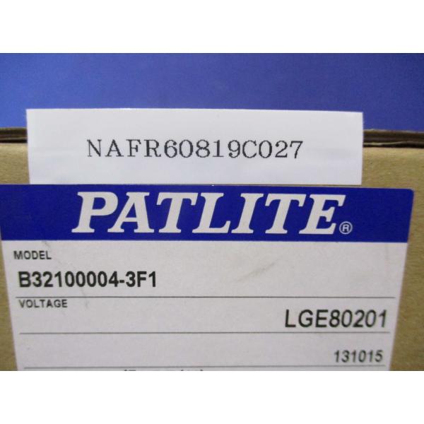 新古 PATLITE B32100004-3F1 LEDーUT 緑LGE(H) (NAFR60819...