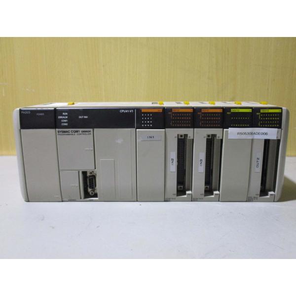 中古 OMRON SYSMAC CQM1 PA203 CPU41-V1 OCH ID213*2 OD...