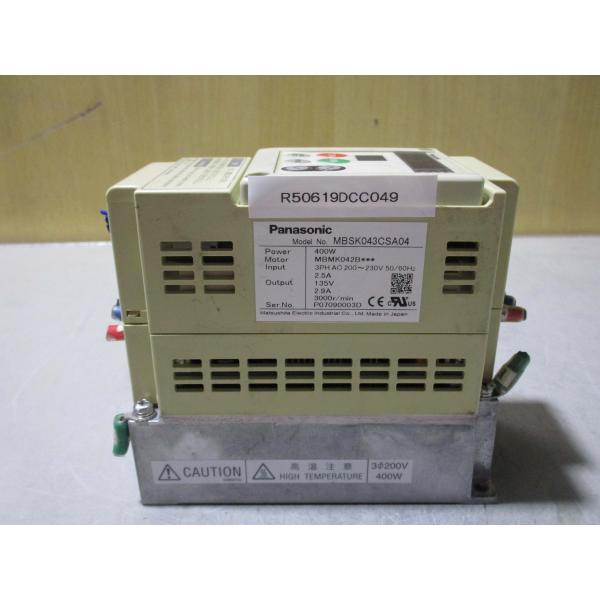中古 Panasonic MBSK043CSA04 周波数変換器 135V 2.9A 400W(R5...