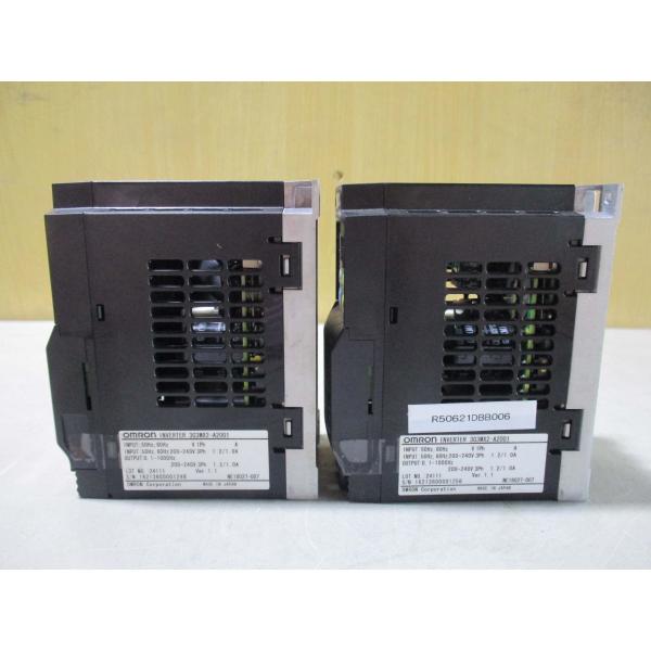 中古 OMRON INVERTER  3G3MX2-A2001 多機能型小型インバータ   2個(R...