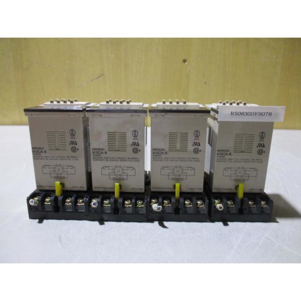 中古 OMRON TIMER H3CA-8 ソリッドステートタイマ 4セット(R50630DFB07...
