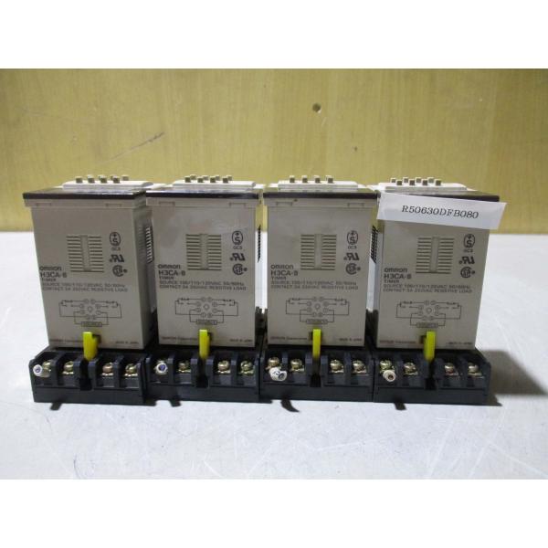 中古 OMRON TIMER H3CA-8 ソリッドステートタイマ 4セット(R50630DFB08...