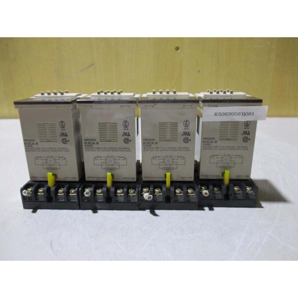 中古 OMRON TIMER H3CA-8 ソリッドステートタイマ 4セット(R50630DFB08...
