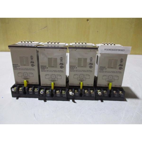 中古 OMRON TIMER H3CA-8 ソリッドステートタイマ 4セット(R50630DFB08...