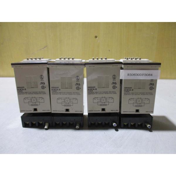 中古 OMRON TIMER H3CA-8 ソリッドステートタイマ 4セット(R50630DFB08...
