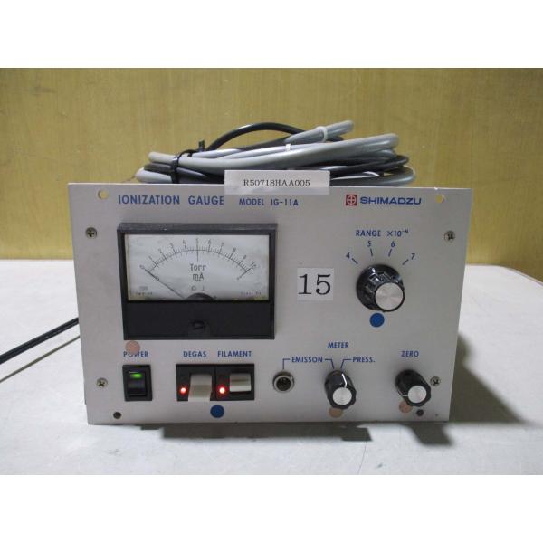 中古 SHIMADZU IG-11A IONIZATION GAUGE 電離真空計＜通電OK>(R5...