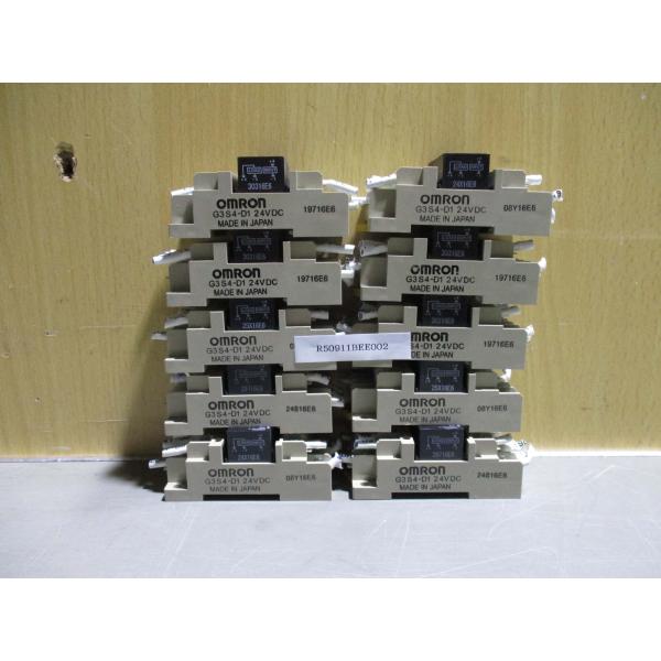中古 OMRON G3S4-D1 ターミナルSSR?DC24 10個 (R50911BEE002)