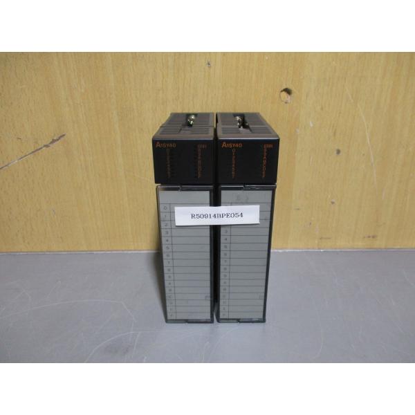 中古 MITSUBISHI OUTPUT UNIT A1SY40 出力ユニット 2個(R50914B...