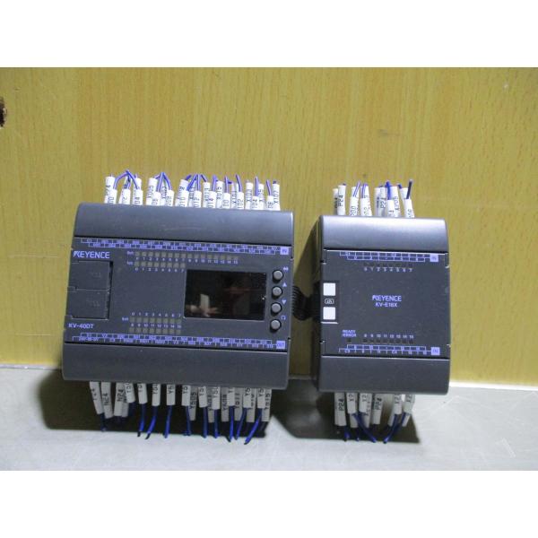 中古 KEYENCE 表示機能内蔵PLC KV-40DT/KV-E16X(R50921BUB067)