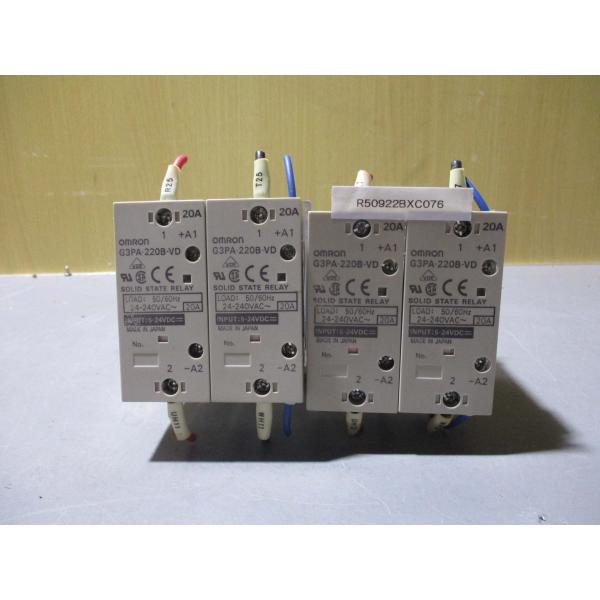 中古 OMRON G3PA-220B-VD パワー・ソリッドステートリレ 4個(R50922BXC0...