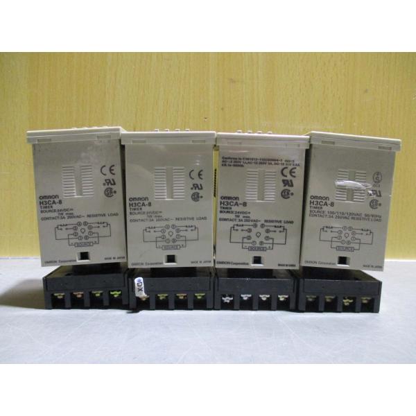 中古 OMRON TIMER H3CA-8 ソリッドステートタイマ 4個 (R50922CDD013...