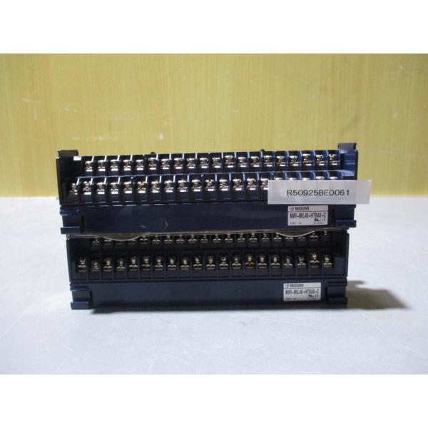 中古 MISUMI MWI-MIL40-HTB40-C PLCコネクタ端子台 2個(R50925BE...