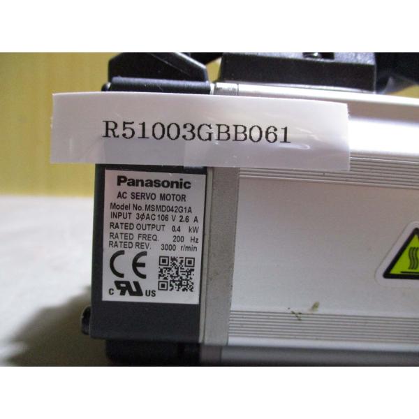中古 PANASONIC AC SERVO MOTOR MSMD042G1A AC サーボモータ0....