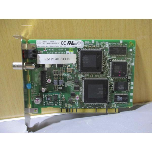 中古 MITSUBISHI Q80BD-J71BR11 インタフェースボード (R51214EFB0...