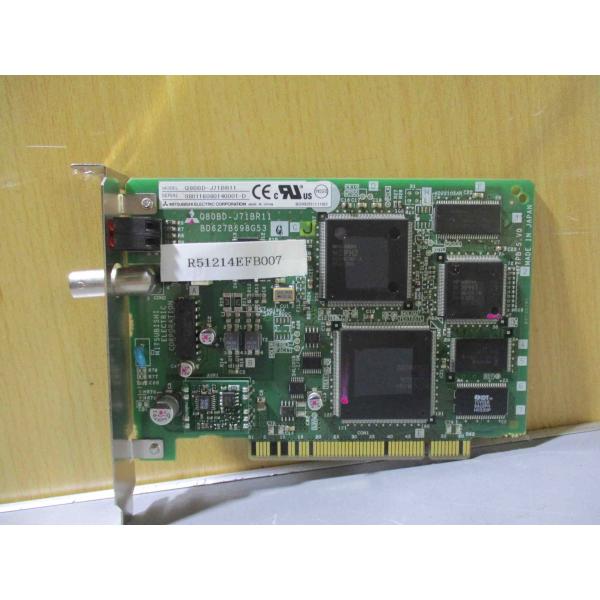 中古 MITSUBISHI Q80BD-J71BR11 MELSECNET/Hインタフェースボード(...