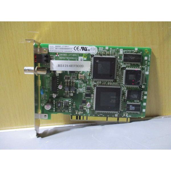中古 MITSUBISHI Q80BD-J71BR11 インタフェースボード (R51214EFB0...
