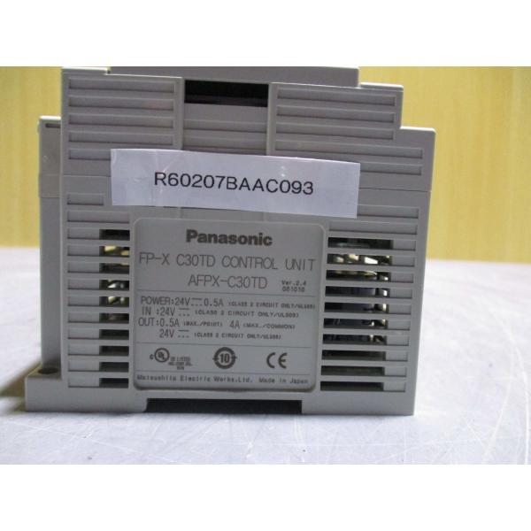 中古PANASONIC FP-X C30TD Control Unit FP-XC30TD(R602...