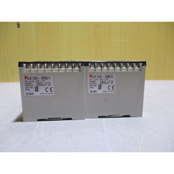 中古 SMC CC-LINK SERIAL UNIT SV EX120-SMJ1 24VDC 2個 ...