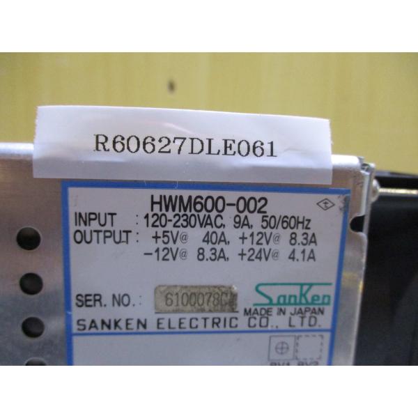 中古 SANKEN ELECTRIC HWM600-002 Power Supply 50/60Hz...