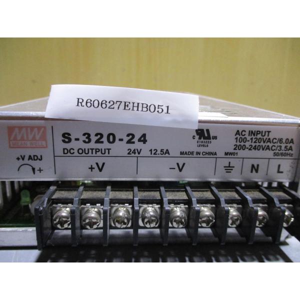 中古 MEAN WELL S-320-24 スイッチング電源 320W 24V(R60627EHB0...