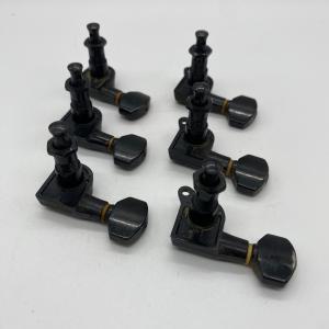 Aria Pro II エレキギター用 ブラック ロトマチックペグ パーツ 糸巻き