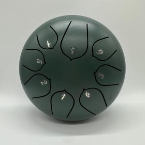 タングドラム スリットドラム 緑 楽器 8音 6インチ 民族楽器