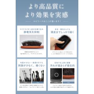 パドルブラシ マイナスイオン ヘアブラシ 豚毛...の詳細画像4