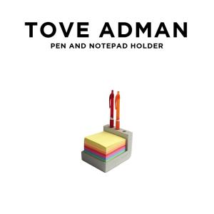 並行輸入品 日本未発売 TOVE ADMAN PEN AND NOTEPAD HOLDER トーヴ アドマン ペン&ノートパッドホルダー 920022 北欧 インテリア 雑貨 アート ペン立て｜gryps