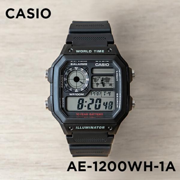 並行輸入品 10年保証 CASIO STANDARD カシオ スタンダード AE-1200WH-1A...