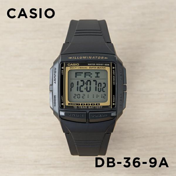 CASIO DATA BANK カシオ DB-36-9A 腕時計 時計 ブランド メンズレディース ...
