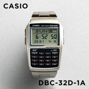 並行輸入品 10年保証 日本未発売 CASIO DATA BANK カシオ データバンク DBC-32D-1A 腕時計 時計 ブランド メンズレディース デジタル テレメモ 電卓 日付｜gryps