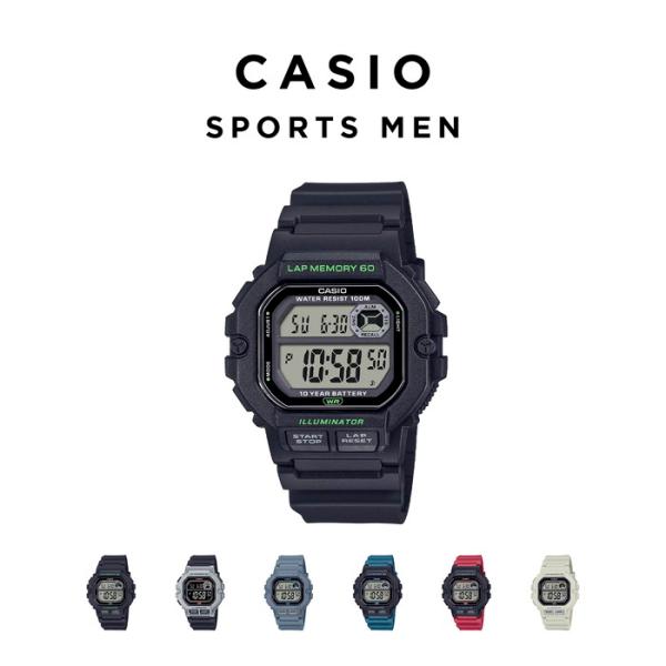 並行輸入品 10年保証 日本未発売 CASIO SPORTS MEN カシオ スポーツ 腕時計 ブラ...