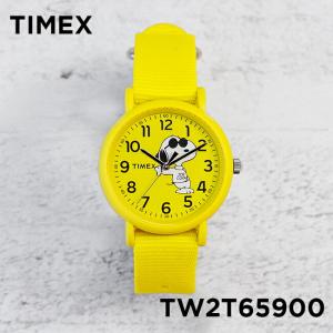 日本未発売 TIMEX タイメックス × ピーナッツ ウィークエンダー 34MM TW2T65900 腕時計 時計 ブランド メンズ レディース ミリタリー アナログ イエロー 黄色