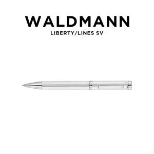 並行輸入品 日本未発売 WALDMANN CAPLESS ROLLER LIBERTY LINES SV ヴァルドマン キャップレスローラー リバティ ラインズ シルバー ボールペン 6929 ブランド｜gryps