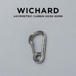 並行輸入品 日本未発売 WICHARD ASYMMETRIC CARBIN HOOK ウィチャード アシンメトリック カービン フック 60MM 2323 キーリング キ｜gryps