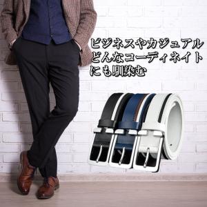 ゴルフ ベルト メンズ 高級 本革 黒 白 青...の詳細画像3