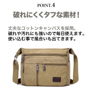 ショルダーバッグ メンズ 大きめ a4 キャン...の詳細画像4
