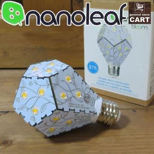 照明 LED電球 調光機能付き nanoleaf bloom(ナノリーフ ブルーム)  リーフ柄 電球色 E26 75w形相当 消費電力10w｜gs-cart