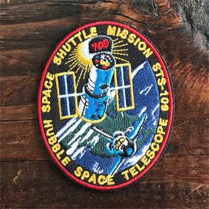 刺繍 アイロンワッペン NASA公認 スペースシャトルミッション STS-109 アメリカ航空宇宙局 オフィシャル パッチ｜gs-cart