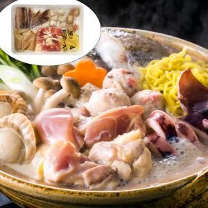 北海道 鶏白湯鍋 Bセット( 鶏もも肉200g・いか・帆立・助宗鱈・つみれ・生ラーメン・たれ)｜gs-joy