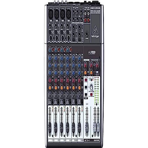 ベリンガー アナログミキサー 12チャンネル 1ノブコンプ/USBオーディオインターフェース搭載 X...