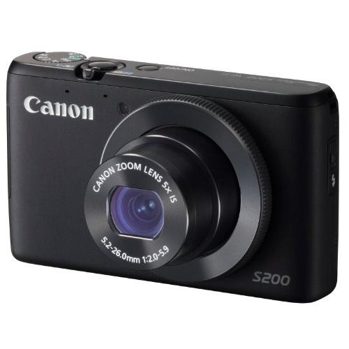 Canon デジタルカメラ PowerShot S200(ブラック) F値2.0 広角24mm 光学...