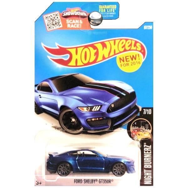 Hot Wheels 2016 Night Burnerz Ford Shelby GT350R 8...