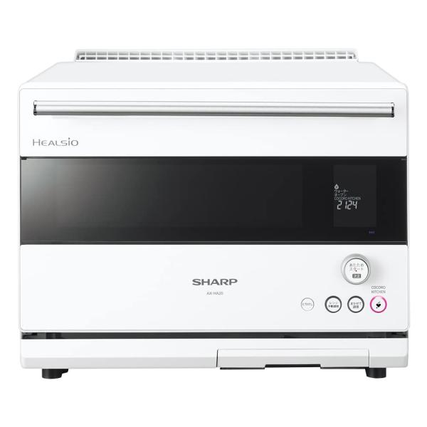 シャープ スチームオーブンレンジ ヘルシオ 30L 2段調理 パーソナルタイプ ホワイト AX-HA...