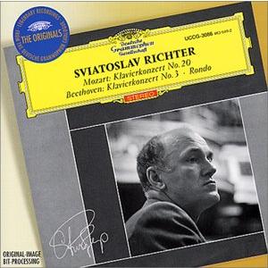 ベートーヴェン:ピアノ協奏曲第3番 ハ短調 作品37/ピアノと管弦楽のためのロンド 変ロ長調 WoO.6/モーツァルト:ピアノ協奏曲第20番