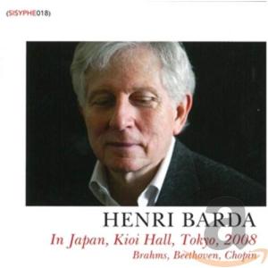 Henri Barda, piano Brahms, Beethoven, Chopin - In Japan, Kioi Hall, To